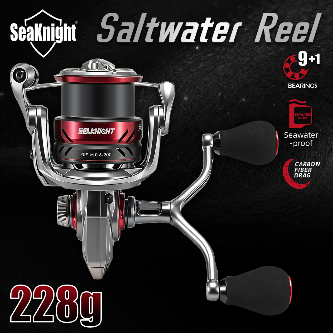 Abu Garcia Reel Max - Moulinet de pêche spinning SeaKnight SLARDAR
