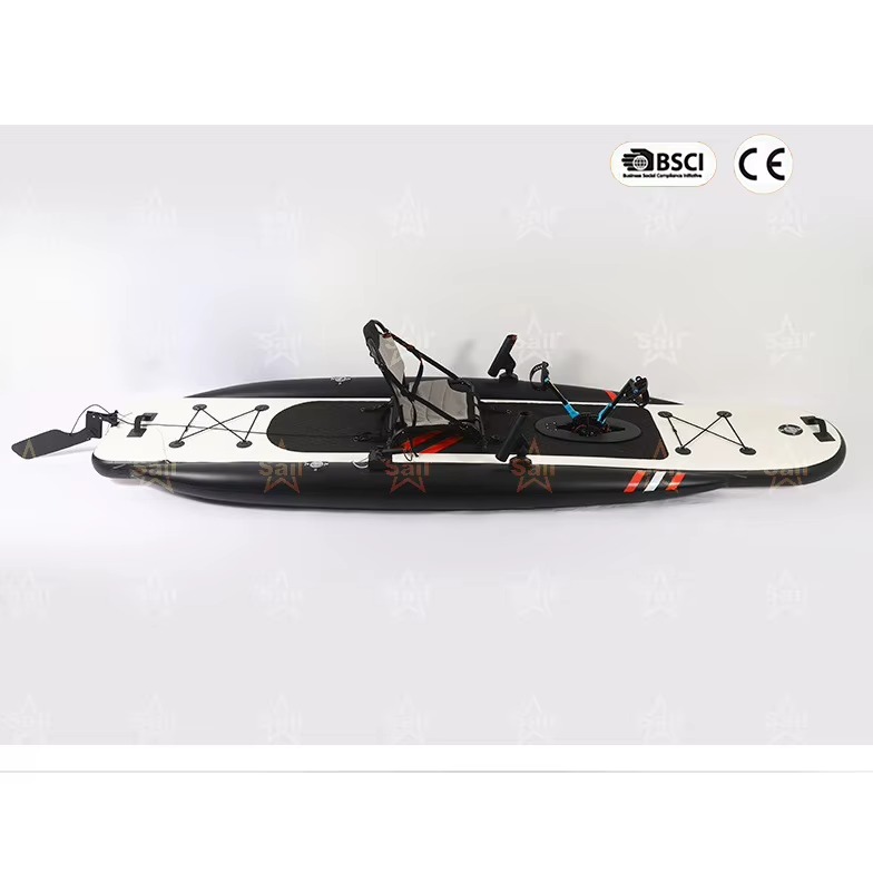 Fishing Kayak Sit In - Kayak gonflable à pédales pour adultes,
